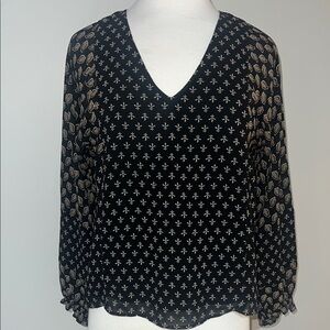 Elegant Black and Gold Women's Top